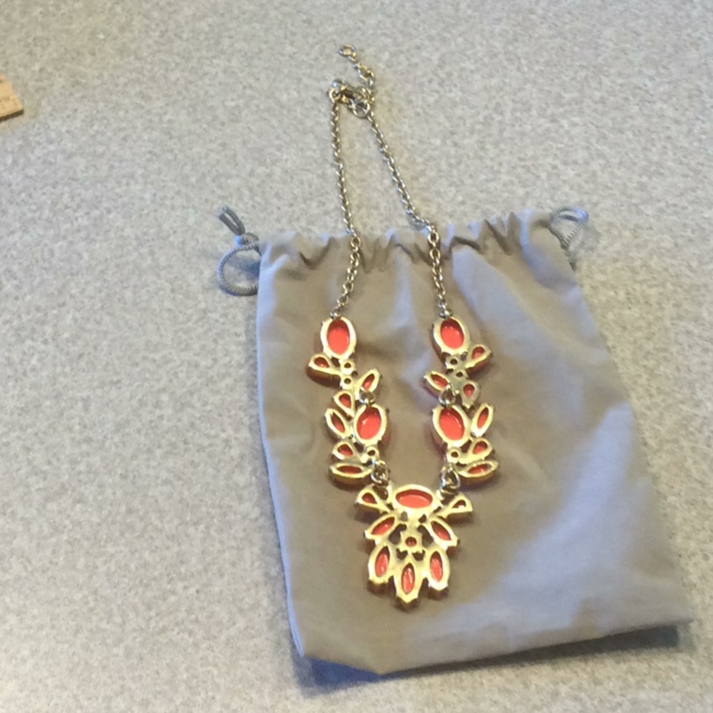 J Crew Coral Statement Necklace - Picture 5 of 12